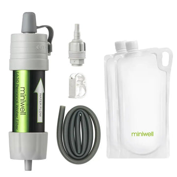 Filtre à Eau Portable 0.1 Micron | Kit de Survie Randonnée