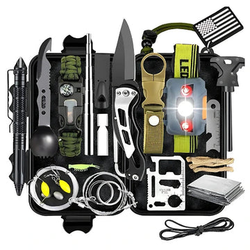 Kit de Survie Mini, Sac de survie | + de 29 éléments essentiels