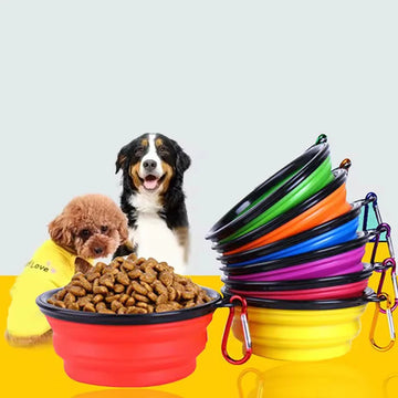 Gamelle pour animaux portable pliable | Prête pour l'évacuation