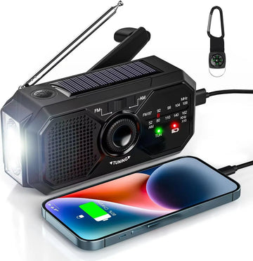 Radio solaire portable | Polyvalente et autonome pour situations d'urgence