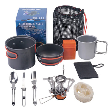 Set de cuisine de survie en aluminium | Ustensiles pour crise