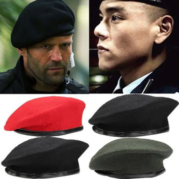 Beret militaire en laine | Élégance hivernale