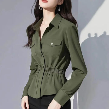 Chemise militaire femme Slim | Élégance et Confort