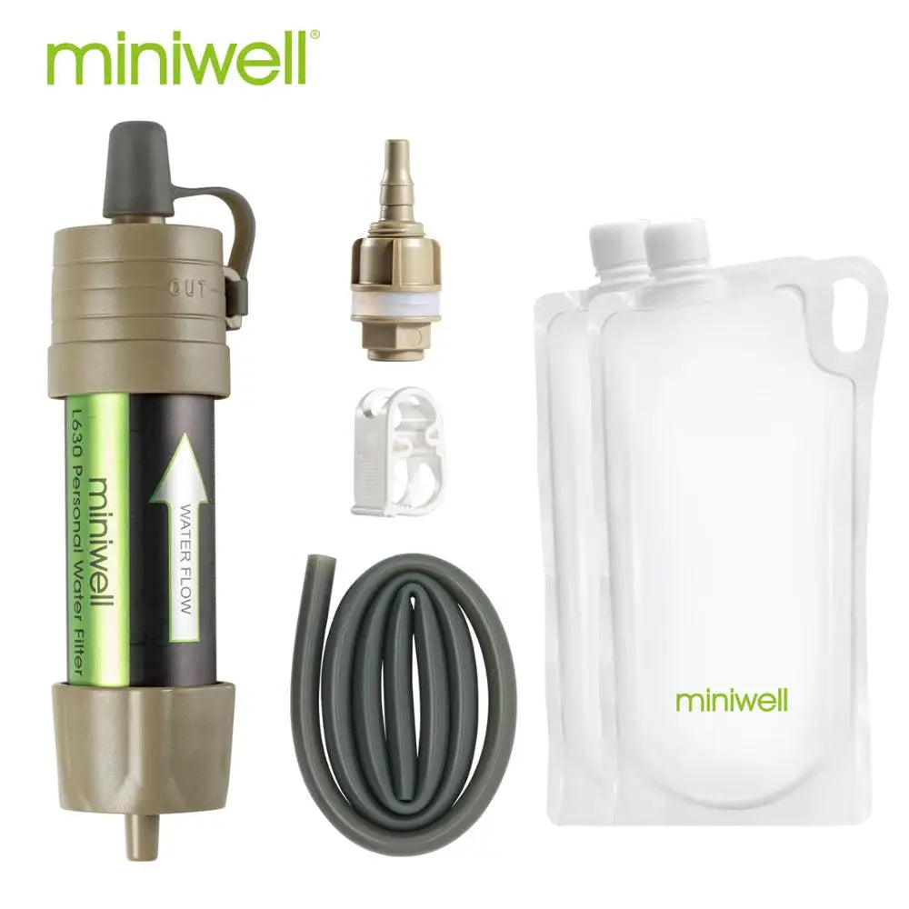 Filtre à Eau Portable 0.1 Micron | Kit de Survie Randonnée