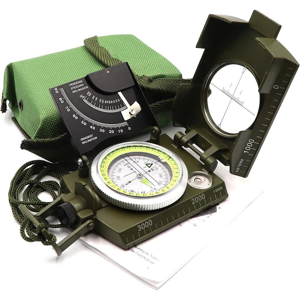 Boussole Militaire Métal Précision | Pour Orientation en Extérieur