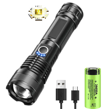 Lampe Tactique Longue Portée 1500m | Sécurité Extérieure