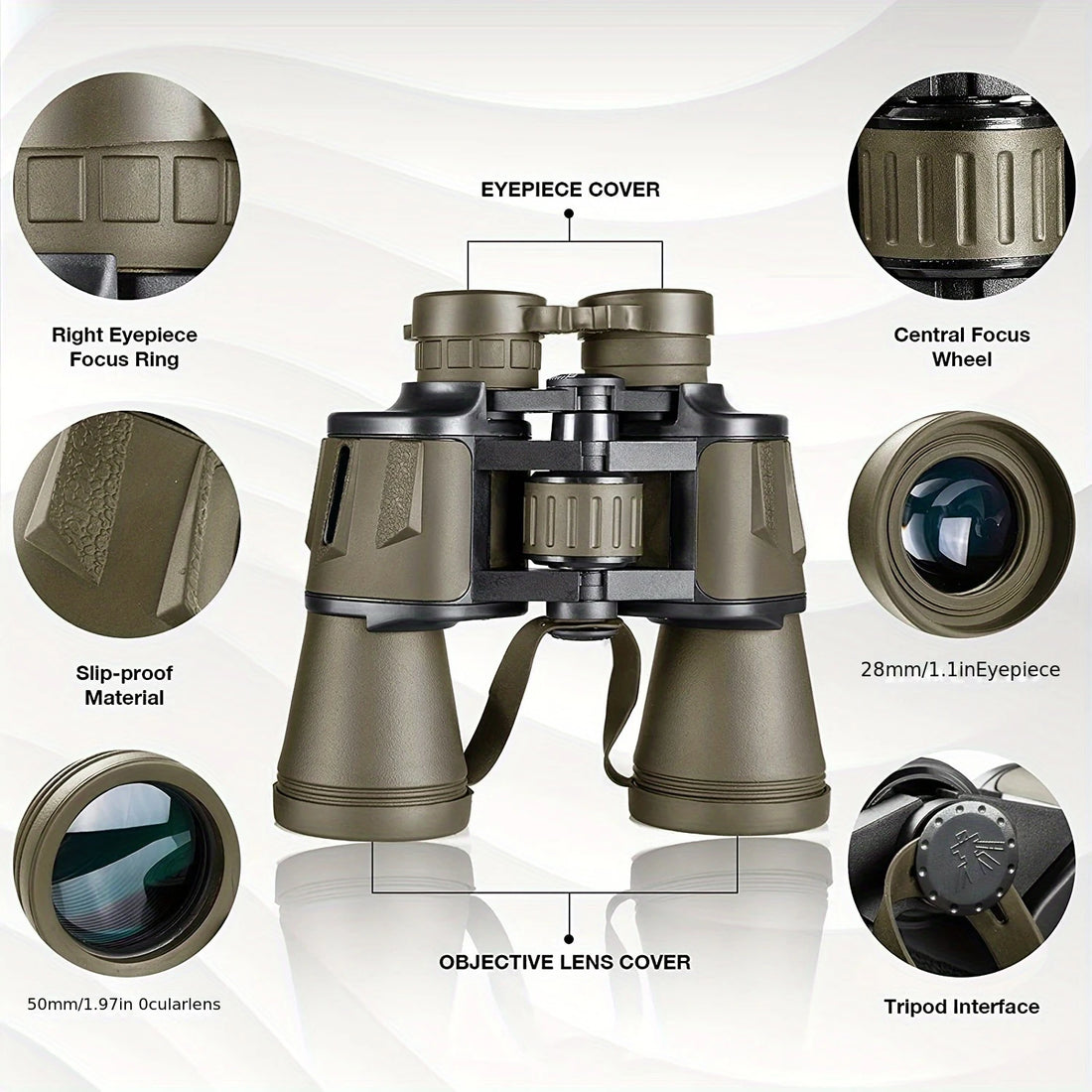 Jumelles de vue 10x50 BAK4 FMC | Observation en Urgence